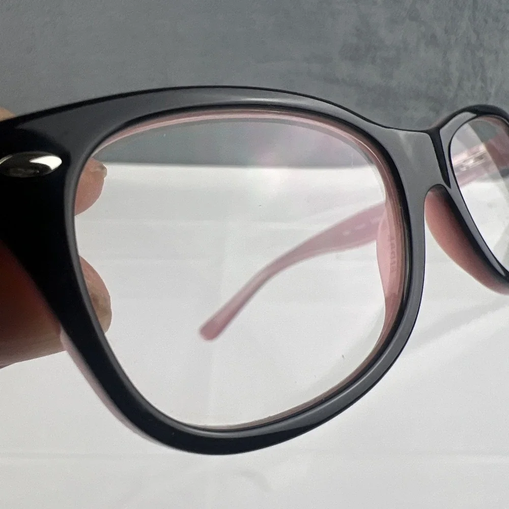 Ray Ban Kids Eyeglasses RB1544 3580 Pink Cat Eye Logo Arms 48-16-130 Frames #2